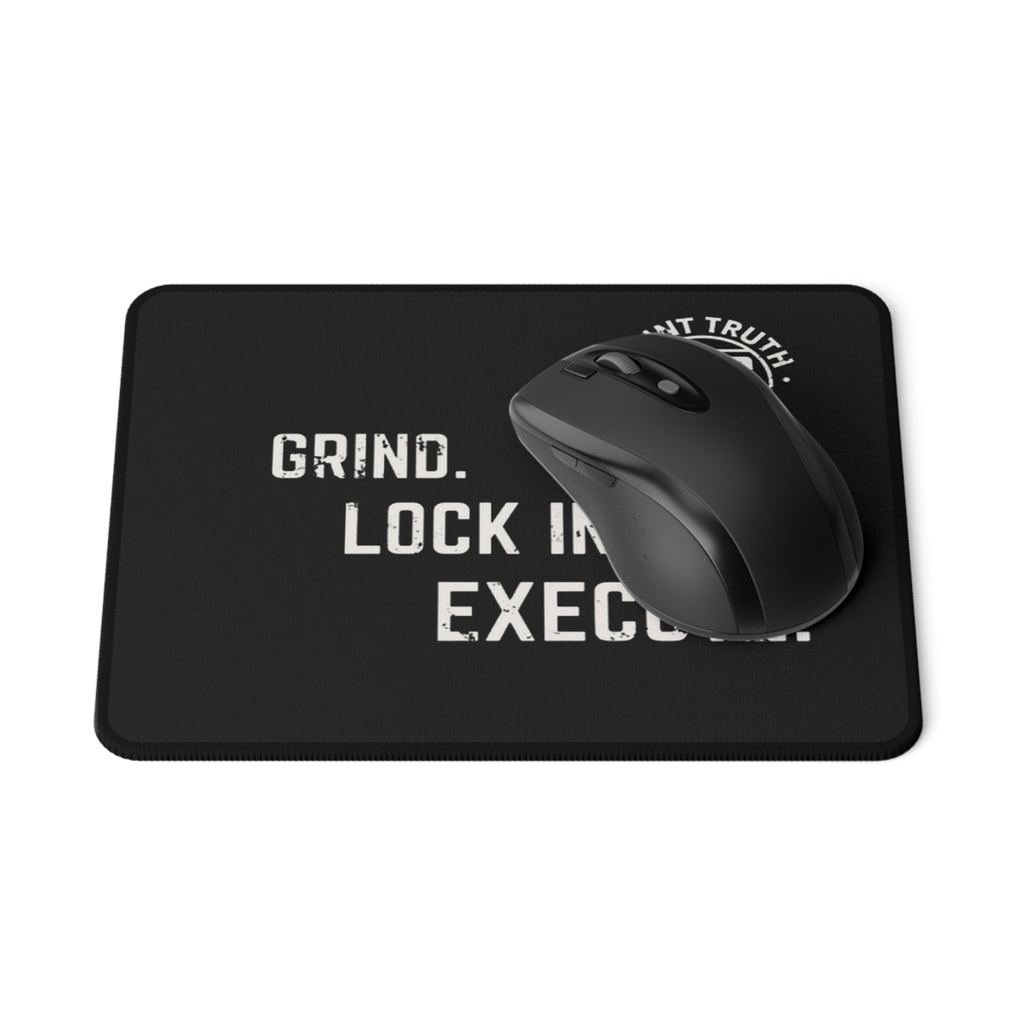 Gaming Mouse Pad | Grind. Lock In. Execute. Quote, Non-Slip Desk Mat for Gamers, Unique Gift for Gaming Enthusiasts, Mouse Pad