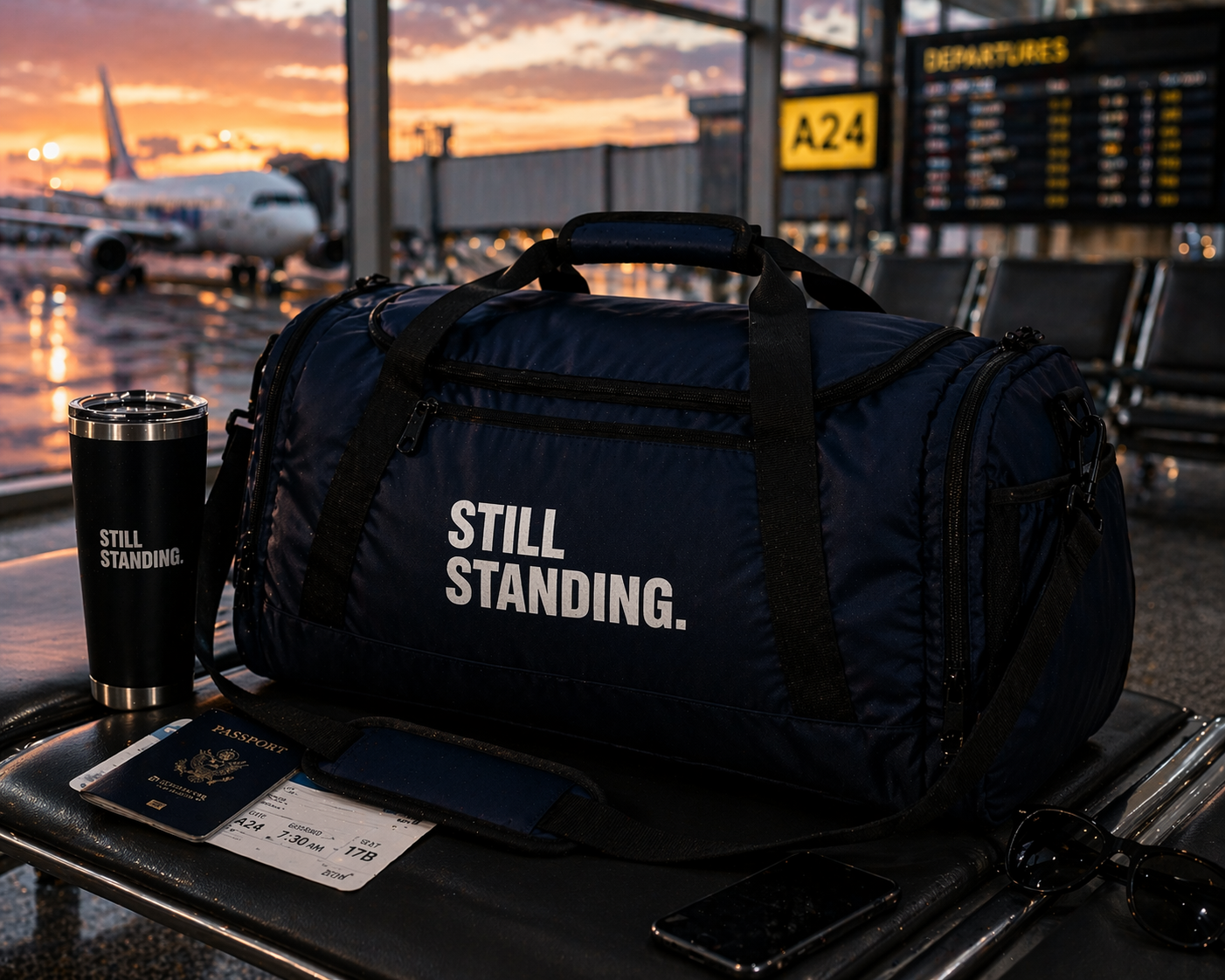 STILL STANDING Gym Bag | Motivational Duffle, Workout Bag
