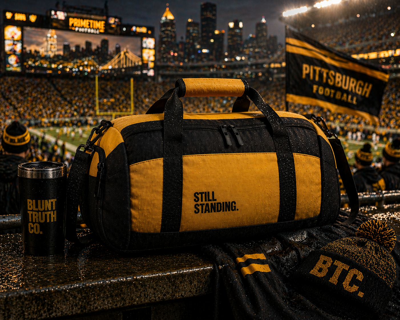 STILL STANDING Gym Bag | Motivational Duffle, Workout Bag
