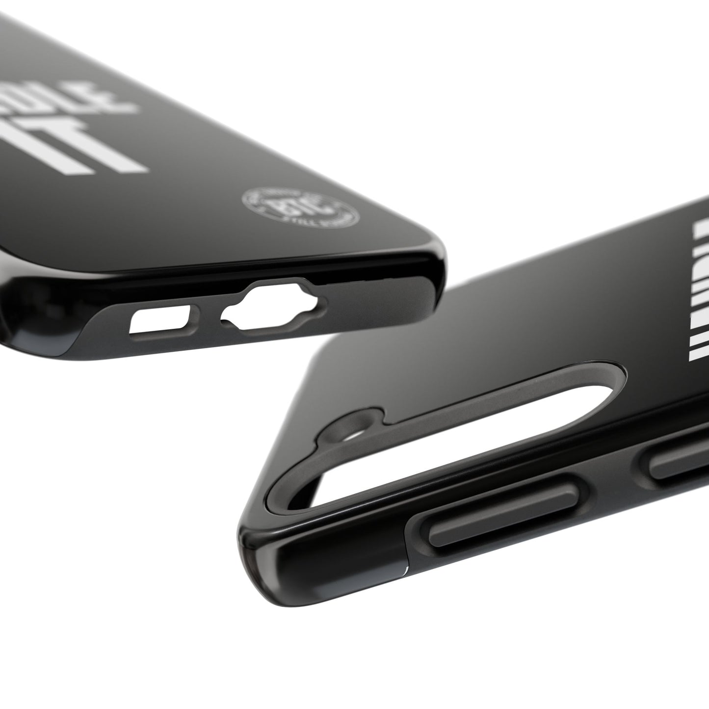 HANDLE IT Tough Phone Case – Black Minimal Motivational Case for iPhone & Samsung