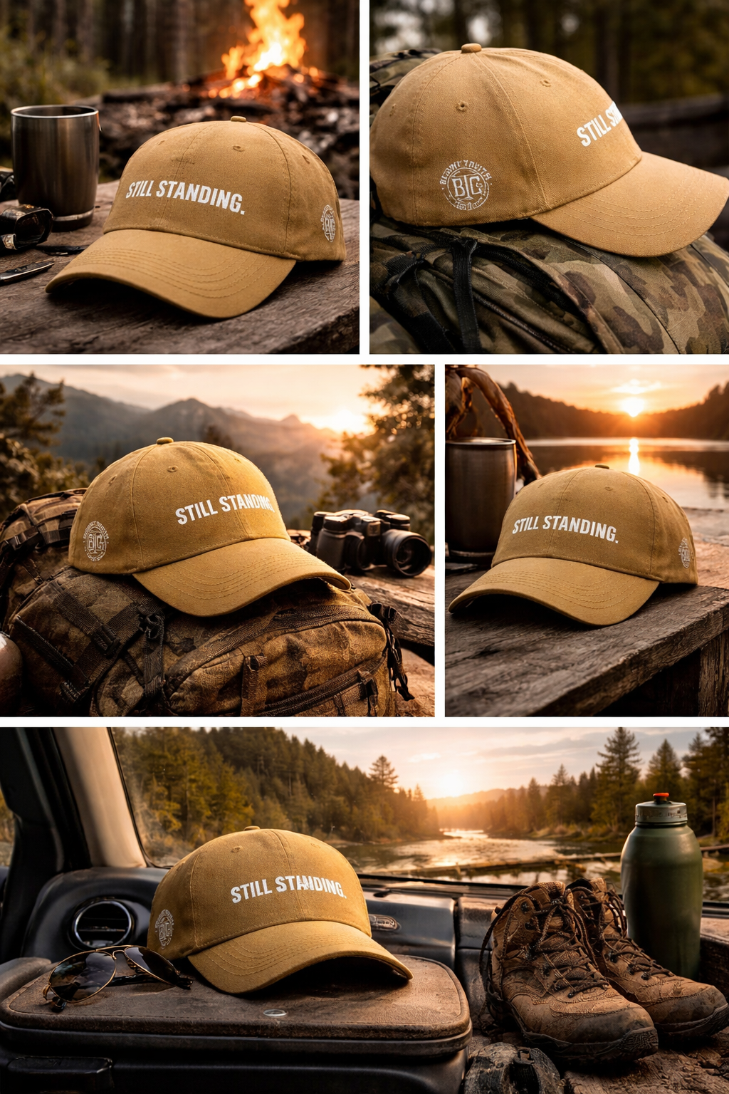 Still Standing Hat – Built Not Broken Adjustable Cap