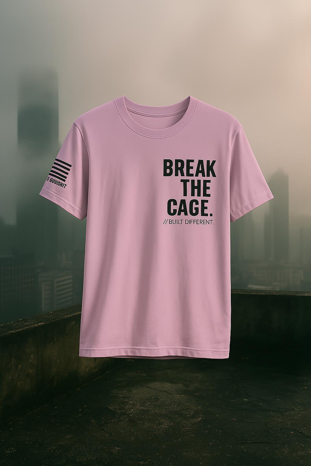 Break the Cage Shirt, Gritty Motivational Gym Tee, Blunt Truth CO, Bold Statement Apparel