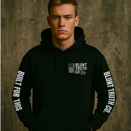 Bold Statement Unisex Hoodie - Built for This, Perfect Gift for Him/Her, Casual Outfit, Gym Wear, Everyday Comfort