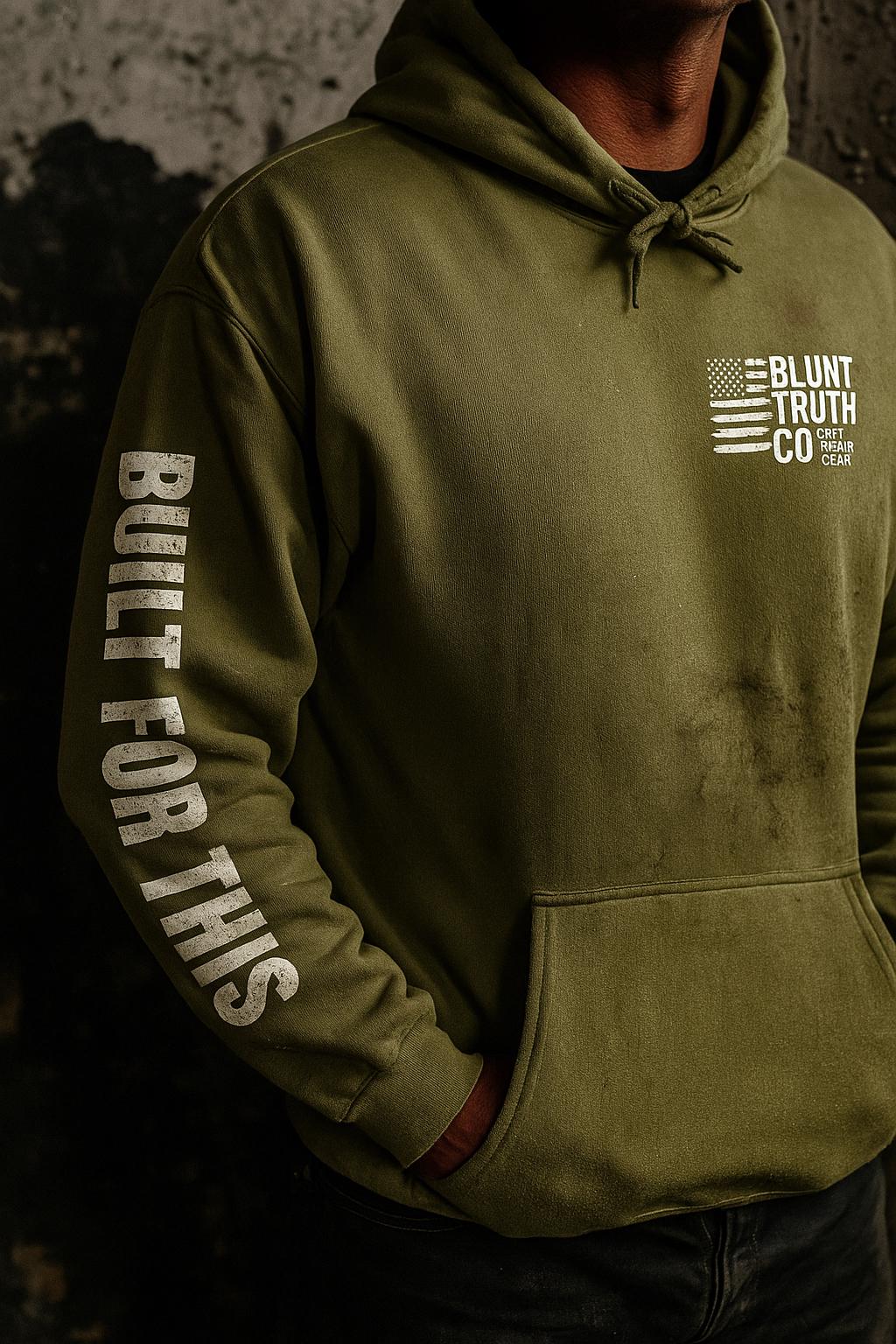 Bold Statement Unisex Hoodie - Built for This, Perfect Gift for Him/Her, Casual Outfit, Gym Wear, Everyday Comfort