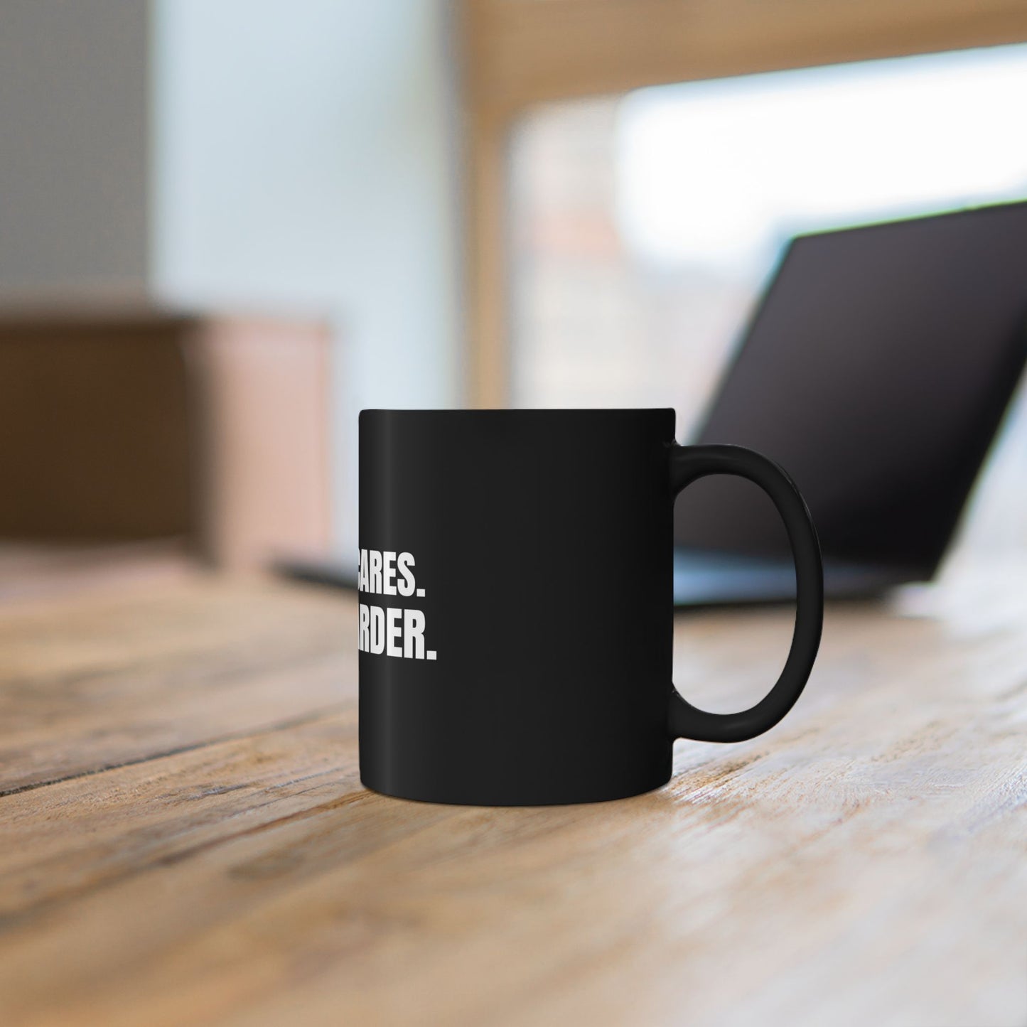 Nobody Cares. Work Harder Mug. Black Coffee Mug. Motivational Discipline Mug BTC