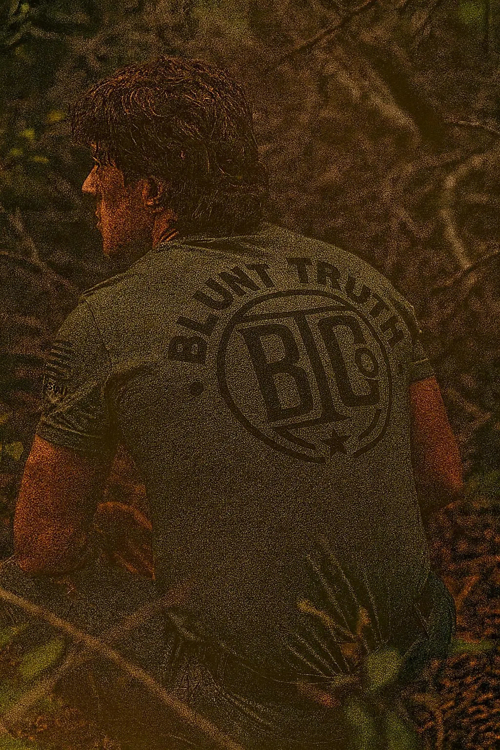 Motivational Gym Tee, Hell Couldn't Hold Me quote, Blunt Truth CO, Bold Statement Apparel