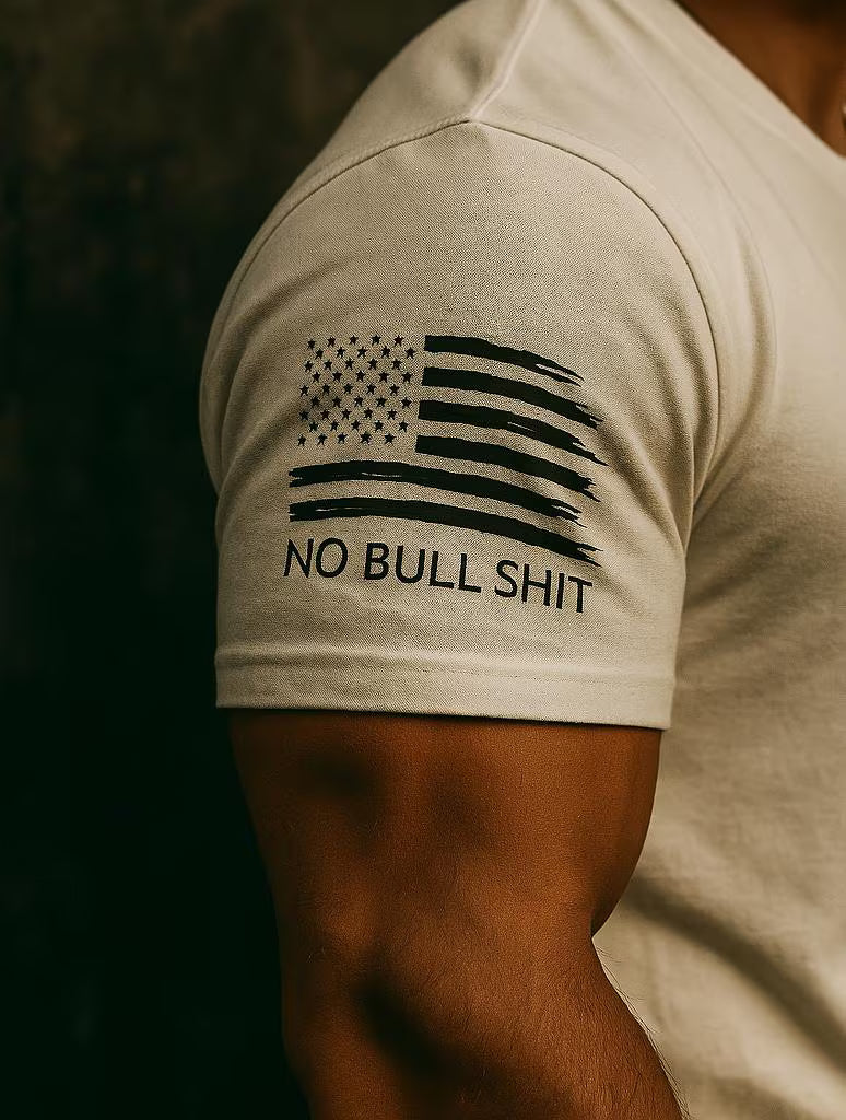 Born Free. Never Tamed. Built Different, Gritty Motivational T-Shirt by Blunt Truth CO